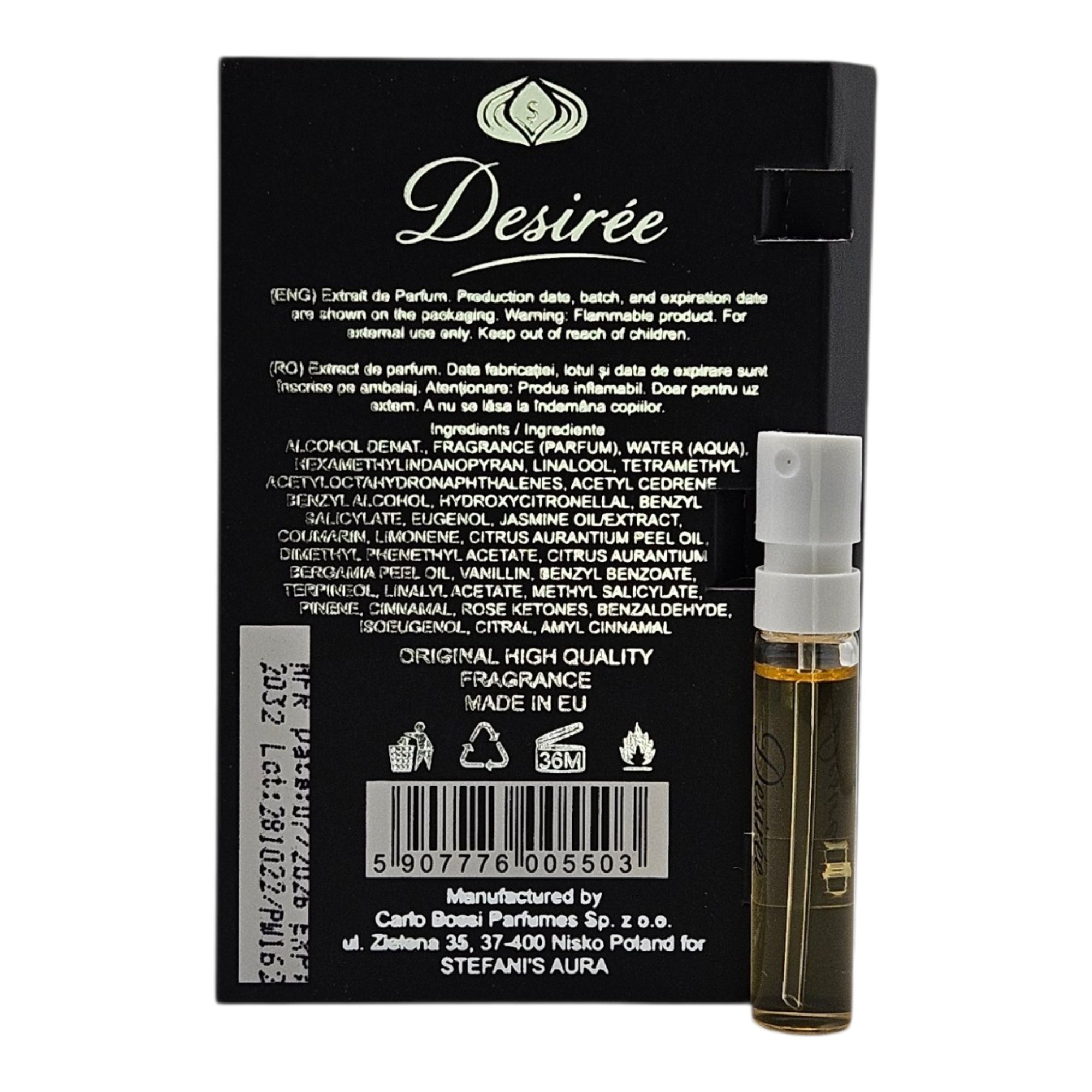 Desiree by Stefani' Aura Floral Proaspat Vibrant 2 ml - imagine 3